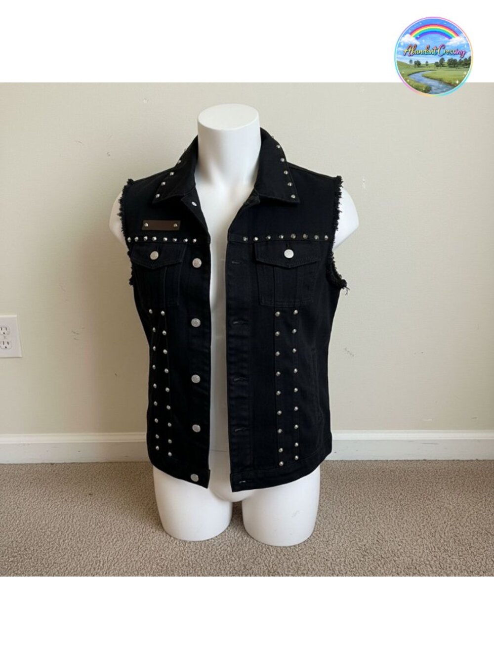 Denim Vest Men Lapel Sleeveless Slim Fit Retro Ripped Casual Jean Vest